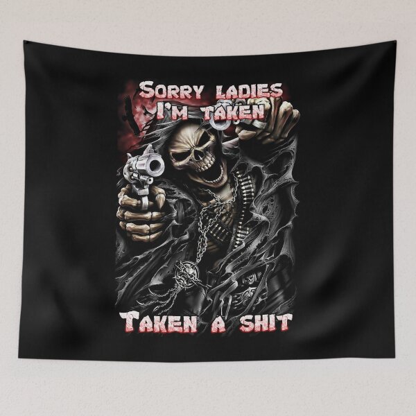 Item preview, Sory Ladies I Taken Epic Skull Man  designed and sold by LieveElbertse.