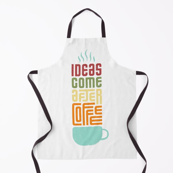 Item preview, IDEAS COME AFTER COFFEE RETRO DESIGN designed and sold by Frame and Flames.