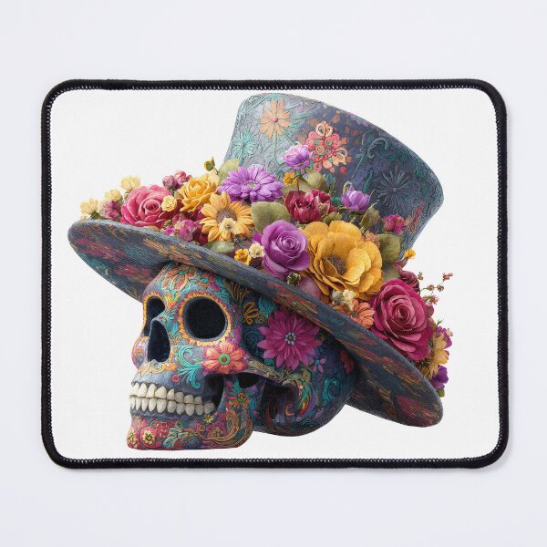 Item preview, Male Sugar Skull with Hat designed and sold by FlatFashionista.