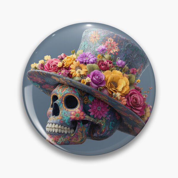 Item preview, Male Sugar Skull with Hat designed and sold by FlatFashionista.