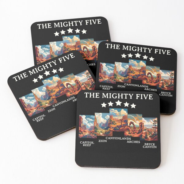 Item preview, Vintage Moab Utah Souvenir Big 5 Mighty Five National Park designed and sold by Natilie.
