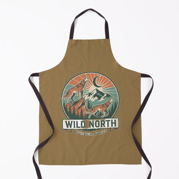 Item preview, Wild North Wolves – Retro Forest Atmosphere, Nature and Adventure designed and sold by Studio Yvonne .