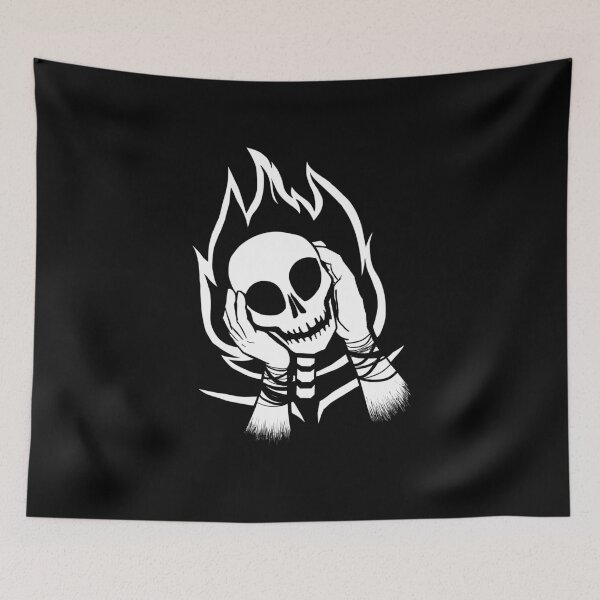 Item preview, flaming skull designed and sold by scarletfish8eta.