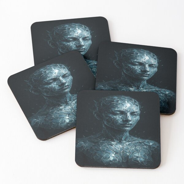 Item preview, Glass Woman Portrait  Ultra Detailed Art designed and sold by VelureArt.