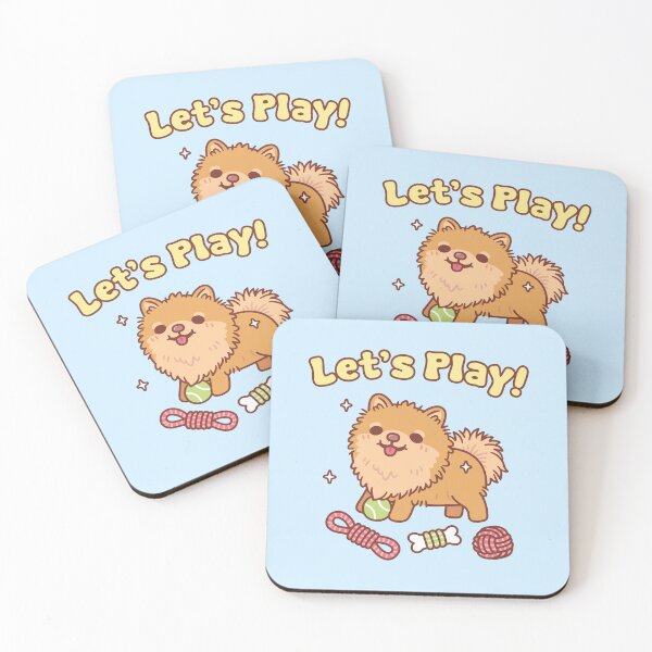 Item preview, Cute Pomeranian Pup With Toys Lets Play Funny designed and sold by rustydoodle.