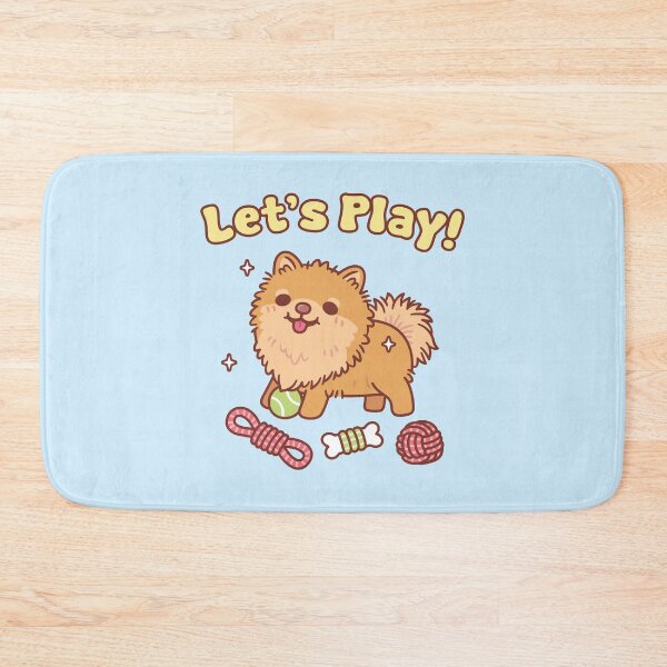 Item preview, Cute Pomeranian Pup With Toys Lets Play Funny designed and sold by rustydoodle.