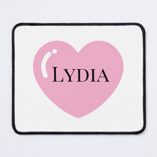 Item preview, Lydia name with Pink Heart  designed and sold by Monika Howarth.