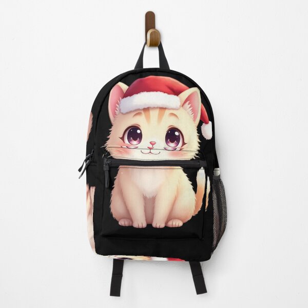 Item preview, Adorable Kawaii Cat in Santa Hat – Cute Christmas Kitty designed and sold by SEBRYS.