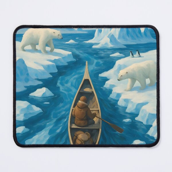 Aperçu de l'œuvre Explorateur de l'Arctique (Kayak) créée et vendue par Veltrix-Studios.