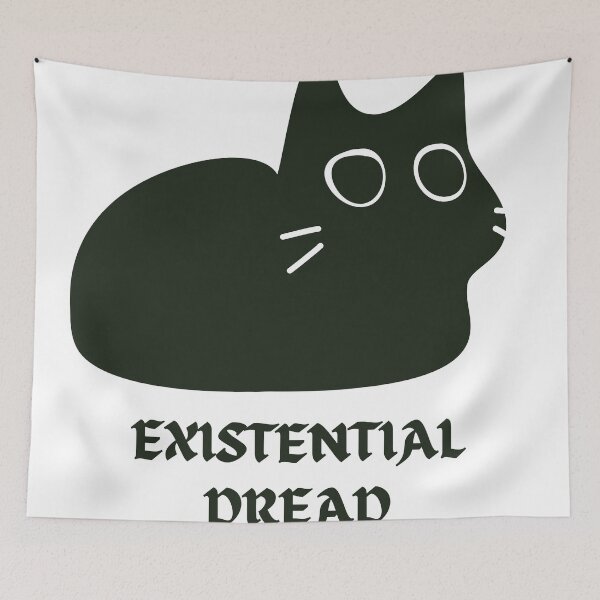 Item preview, Existential Dread Cat designed and sold by Melty Shirts.