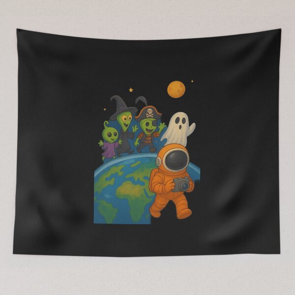 Item preview, Cosmic Halloween Parade designed and sold by HEERMANArt.
