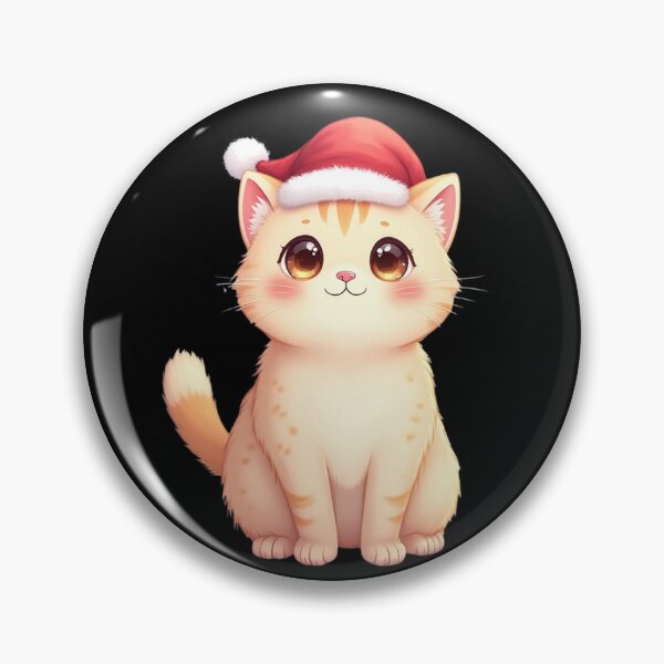 Item preview, Gato Papá Noel Chibi – Ilustración kawaii de gatito navideño designed and sold by SEBRYS.