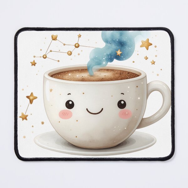 Item preview, Kawaii Coffee Cup with Zodiac Constellations designed and sold by Nuvra Clothing.