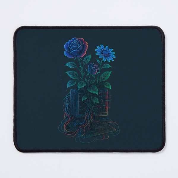 Item preview, Data Garden – Glitchcore Flowers Growing from a Motherboard designed and sold by Feral Confetti.
