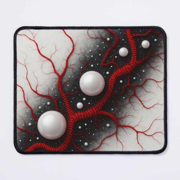 Item preview, Crimson Veins and Pearls designed and sold by Kaleidoscope Print.