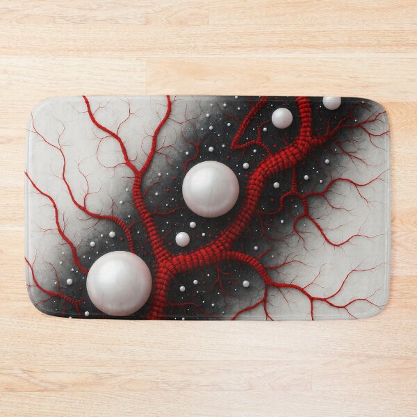 Item preview, Crimson Veins and Pearls designed and sold by Kaleidoscope Print.