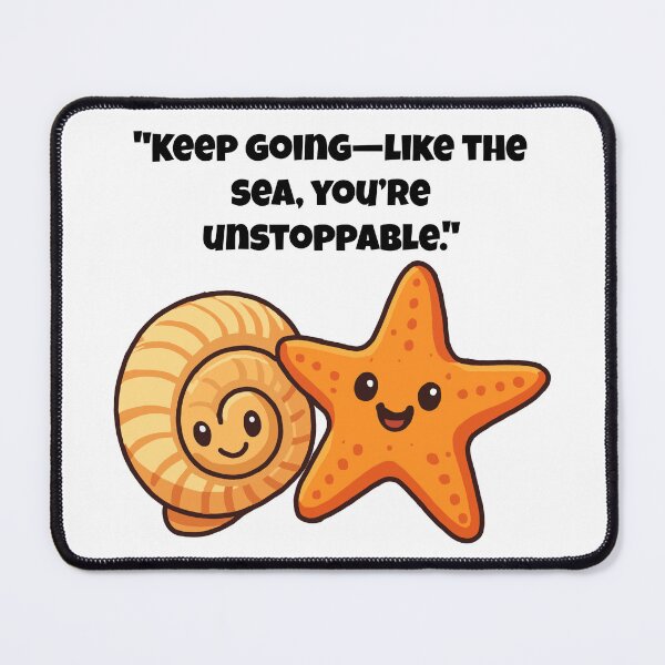 Item preview, Seashell & Starfish – Small but Unstoppable designed and sold by Latitude 1°N.