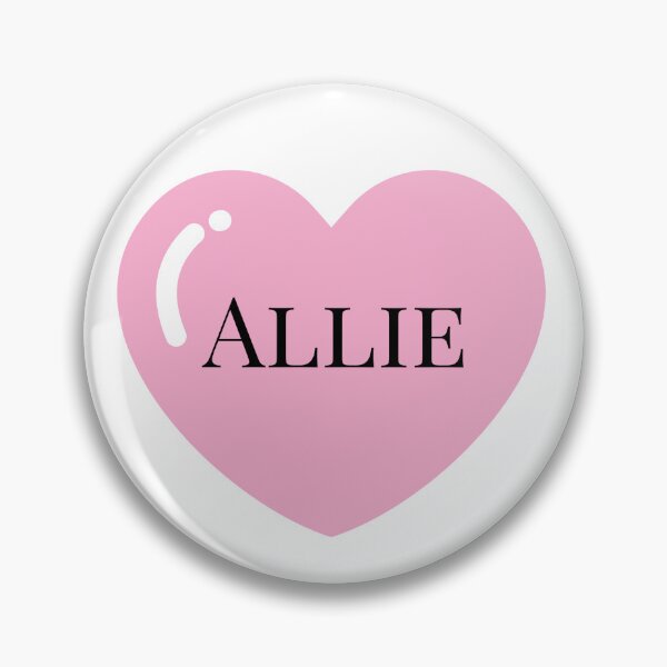Item preview, Allie name with Pink Heart  designed and sold by Monika Howarth.