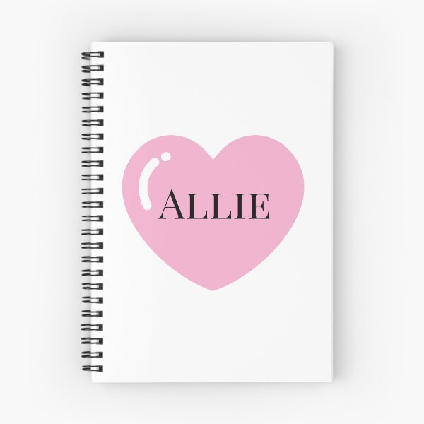 Item preview, Allie name with Pink Heart  designed and sold by Artbymonika.
