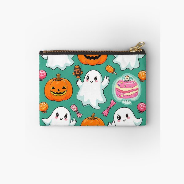 Item preview, Cute Halloween Ghosts with Pumpkins and Candy – Sweet Spooky Design designed and sold by AmetistLight.