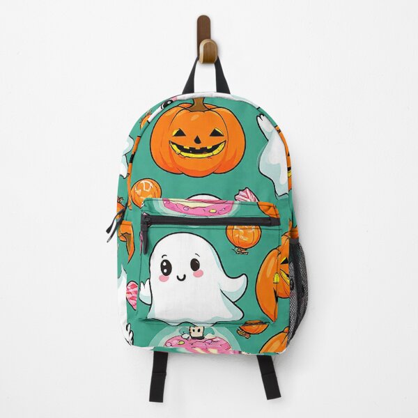 Item preview, Cute Halloween Ghosts with Pumpkins and Candy – Sweet Spooky Design designed and sold by AmetistLight.