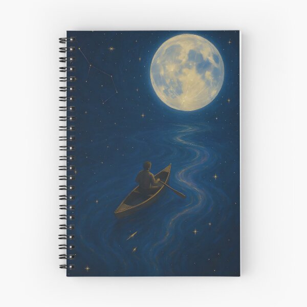 Item preview, Kayaking at Night designed and sold by Veltrix-Studios.