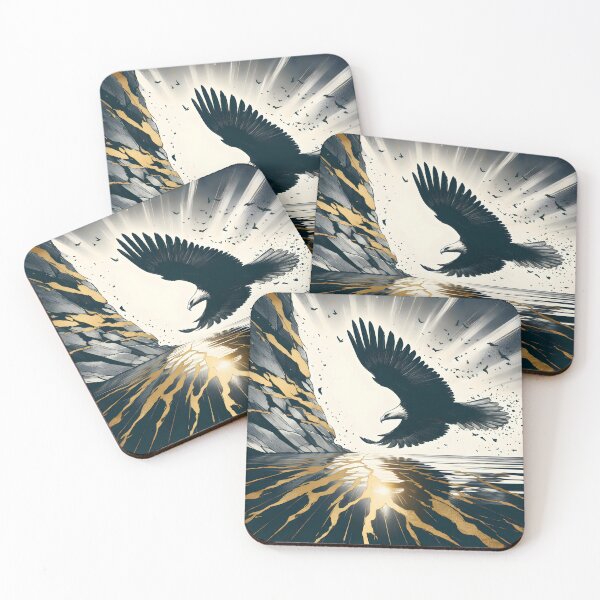 Item preview, Charcoal Eagle Flying, Ai Generated Art  designed and sold by ACC .