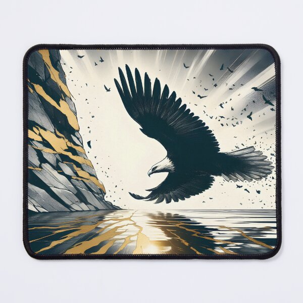 Item preview, Charcoal Eagle Flying, Ai Generated Art designed and sold by ACC .