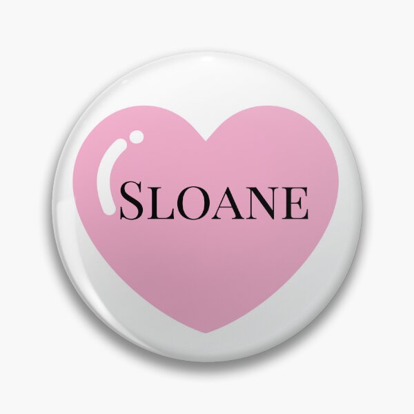 Item preview, Sloane name with Pink Heart  designed and sold by Monika Howarth.