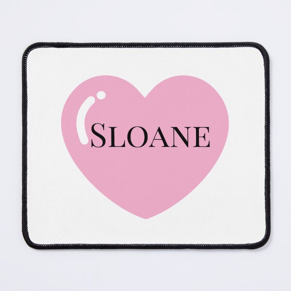 Item preview, Sloane name with Pink Heart  designed and sold by Monika Howarth.