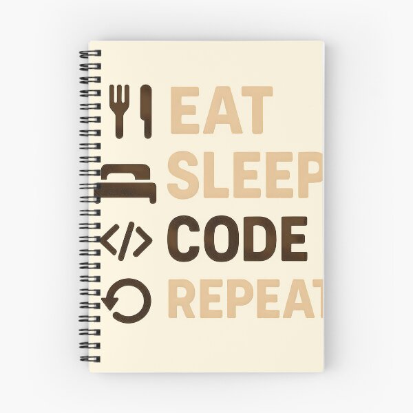 Item preview, Eat Sleep Code Repeat – Funny Programmer Coding Design designed and sold by Chubs.Store.