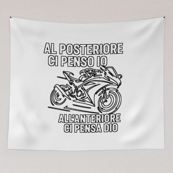 Item preview, AL POSTERIORE CI PENSO IO, ALL' ANTERIORE CI PENSA DIO designed and sold by BikerShop66.