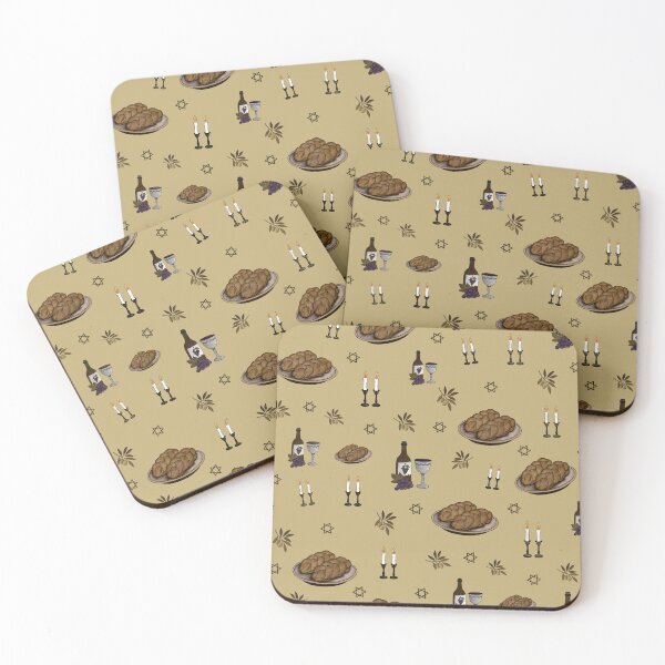 Item preview, Shabbat Celebration Pattern – Challah, Wine and Candles designed and sold by Kalleryart.