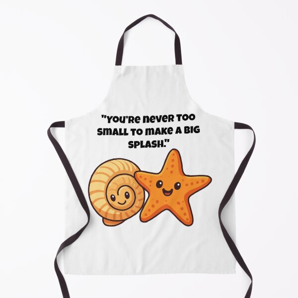 Item preview, Seashell & Starfish – Never Too Small to Make Waves designed and sold by Latitude 1°N.