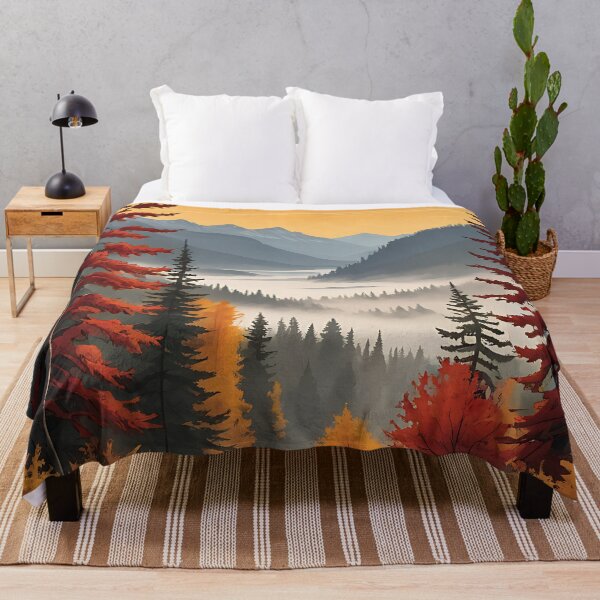 Item preview, Foggy Fall Sunrise designed and sold by HorizonHues.
