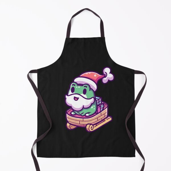 Item preview, Chibi Frog Santa Beard – Kawaii Cute Frog Riding Sleigh with Gifts Funny Christmas Art designed and sold by ColorSplash123.