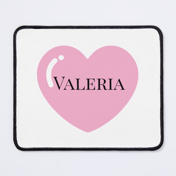 Item preview, Valeria name with Pink Heart designed and sold by Artbymonika.