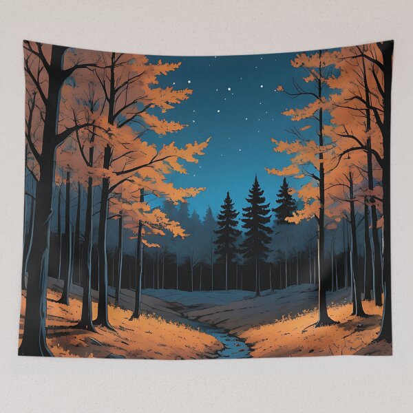 Item preview, Starlit Autumn Night designed and sold by HorizonHues.