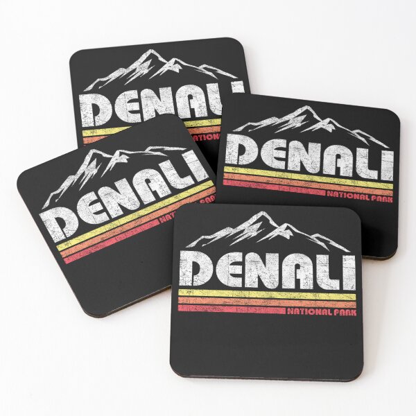 Item preview, Vintage Mt Denali Alaska National Park Mountain Sunset Retro designed and sold by Stroblesamuel.