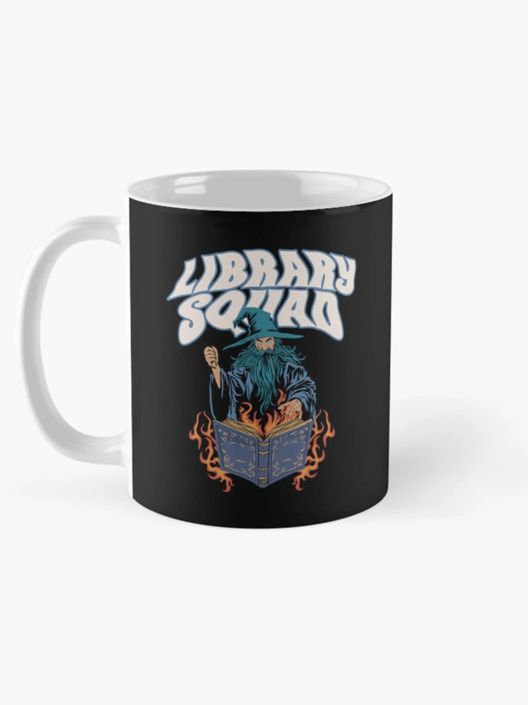 Thumbnail 5 of 6, Coffee Mug, Library Squad designed and sold by JavaGraph.