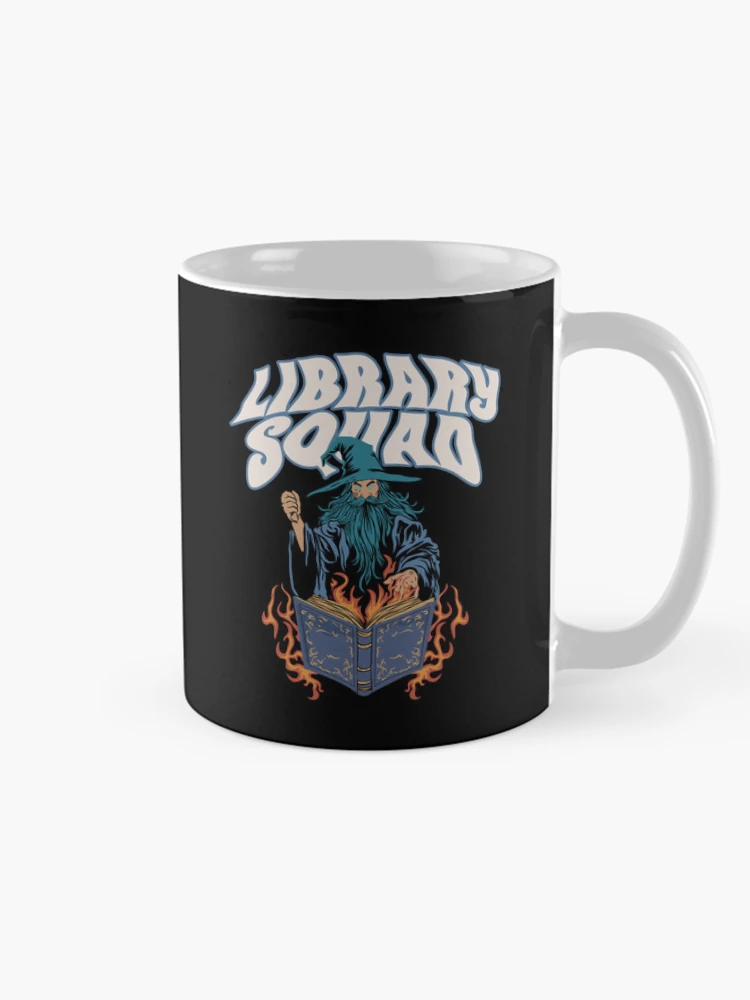 Thumbnail 3 of 6, Coffee Mug, Library Squad designed and sold by JavaGraph.