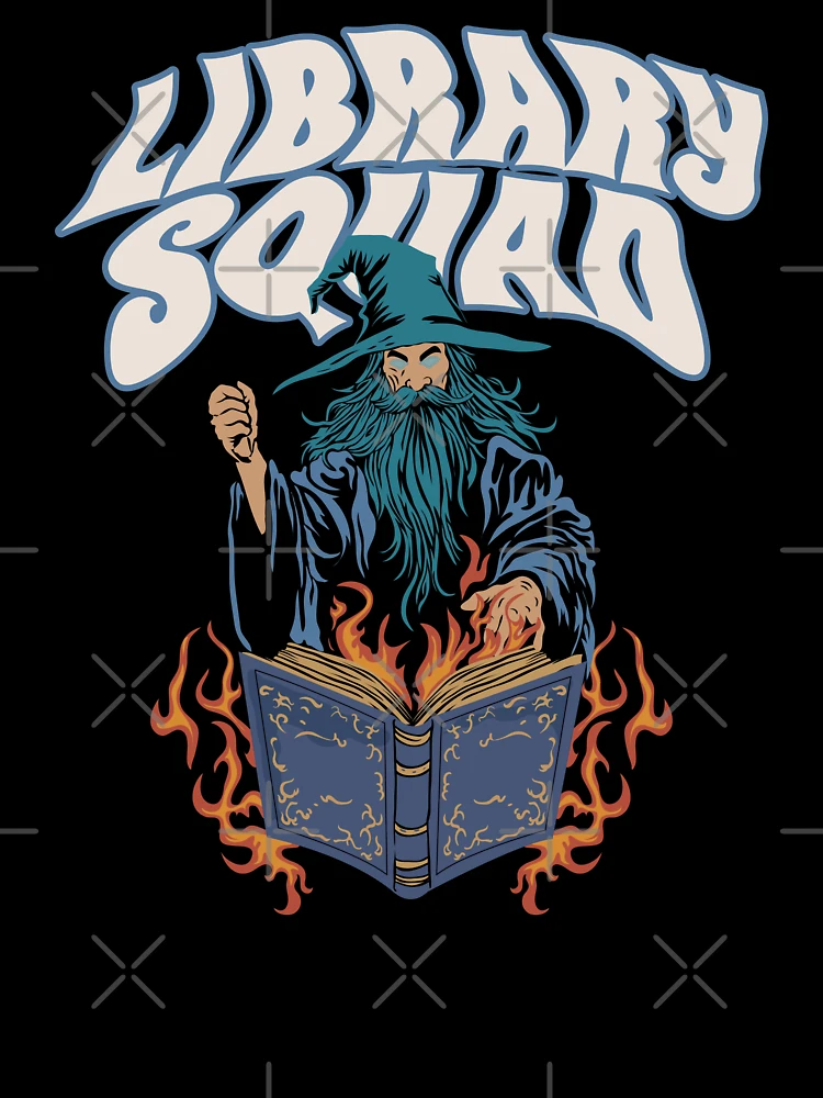 Thumbnail 7 of 7, Oversized T-Shirt, Library Squad designed and sold by JavaGraph.
