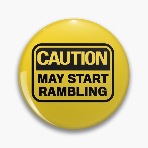 Item preview, Caution: May Start Rambling Funny Witty Quote Sticker for Talkers, Yappers & Storytellers designed and sold by Shanyacreates.