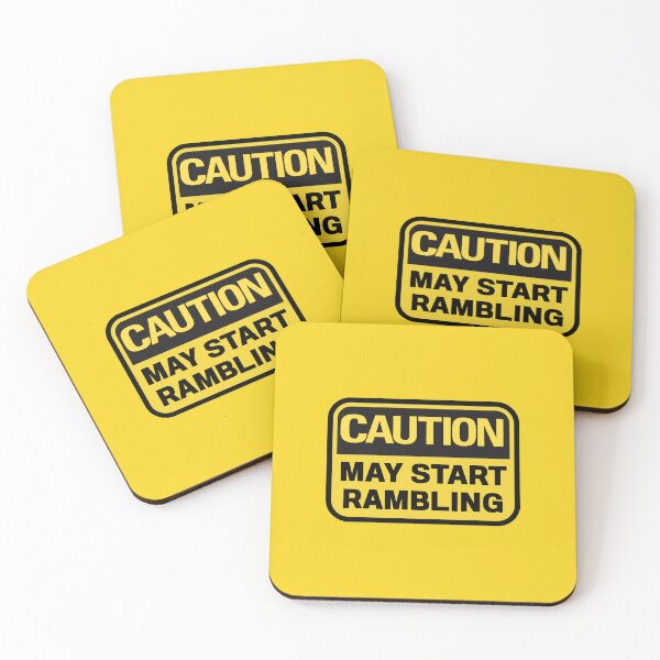 Item preview, Caution: May Start Rambling Funny Witty Quote Sticker for Talkers, Yappers & Storytellers designed and sold by Shanyacreates.