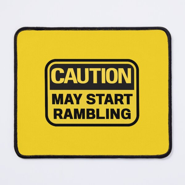 Item preview, Caution: May Start Rambling Funny Witty Quote Sticker for Talkers, Yappers & Storytellers designed and sold by Shanyacreates.