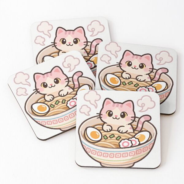 Item preview, Cute Kitten in a Ramen Bowl designed and sold by Cibs Store.