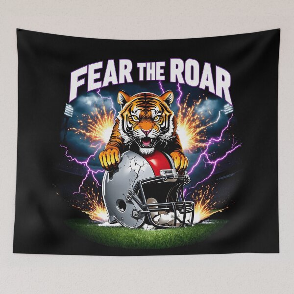 Item preview, clemson football Roaring Tiger Gridiron designed and sold by Uglyandcute.