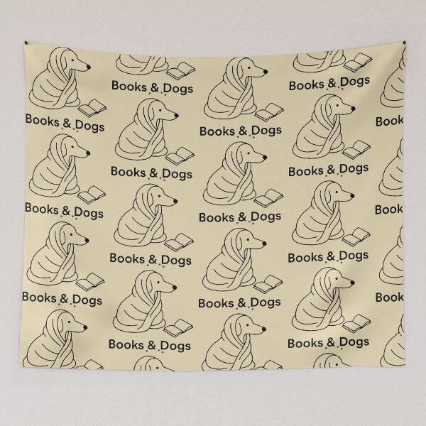 Item preview, Dogs and Books Reading Librarian Book Lover designed and sold by RamblingsRose.