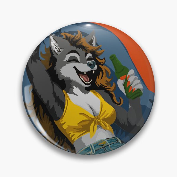 Item preview, TOUCHDOWN!  Wolf Woman Cheers On Her Team designed and sold by KlakkDrawsStuff.