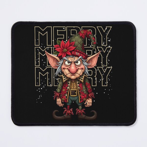 Item preview, Funny Grumpy Elf Christmas Holiday Merry Design designed and sold by MTJ-Mushrooms.